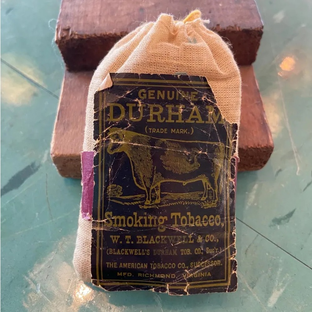 Vintage tobacco bag Bill Durham pouch collectible tobacciana 1920’s